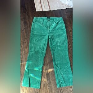 Talbots Vibrant Green Corduroy Pants size 6